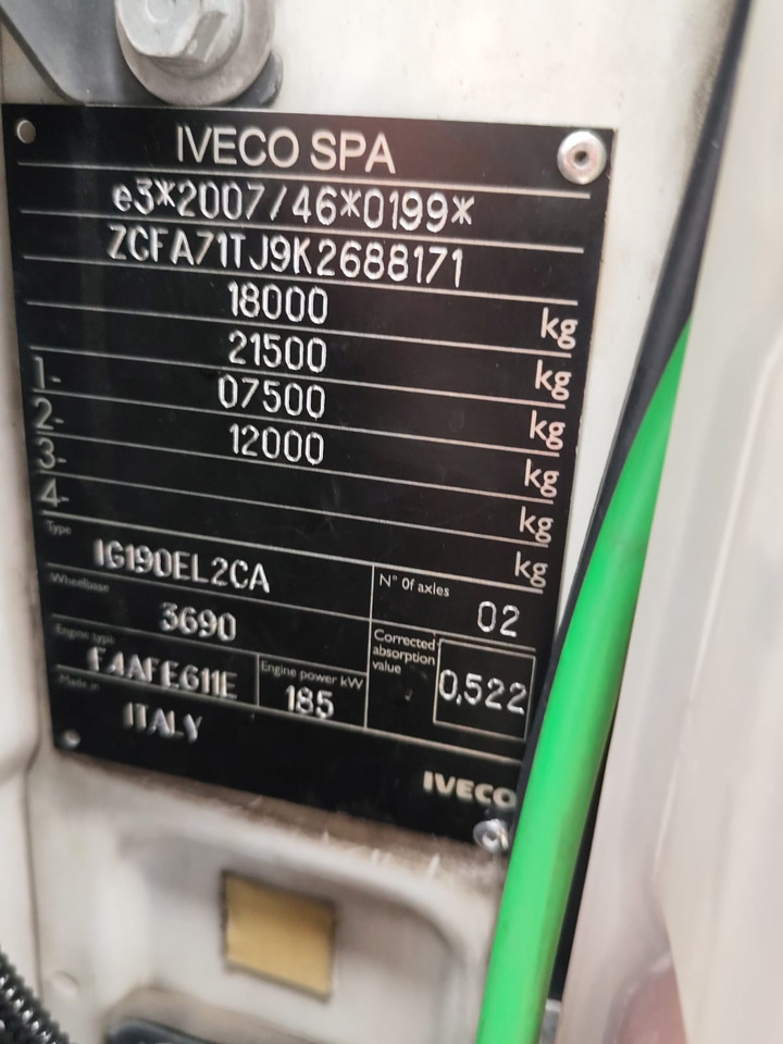 IVECO EUROCARGO 180-250 - 후크 리프트 트럭, 크레인 트럭 : 사진 2 IVECO EUROCARGO 180-250 - 후크 리프트 트럭, 크레인 트럭 : 사진 2