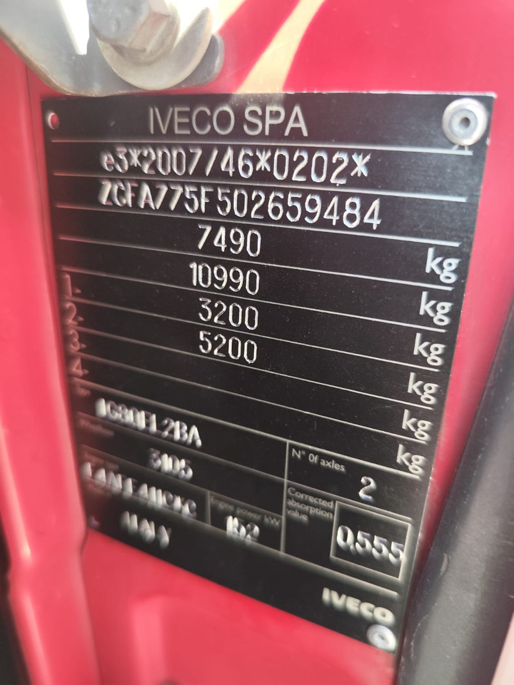 IVECO EUROCARGO 80-190 - 캡 새시 트럭 : 사진 2 IVECO EUROCARGO 80-190 - 캡 새시 트럭 : 사진 2