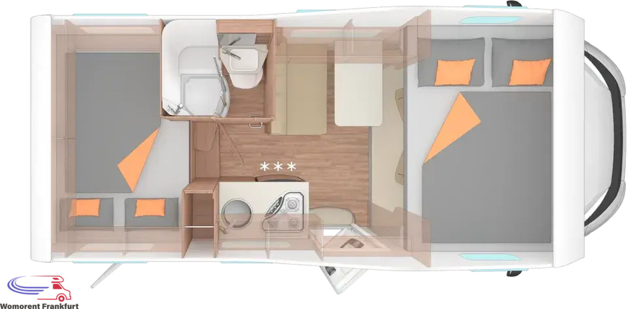 Wohnmobil Weinsberg CaraHome 550 MG - 알코브 모터홈 : 사진 4 Wohnmobil Weinsberg CaraHome 550 MG - 알코브 모터홈 : 사진 4