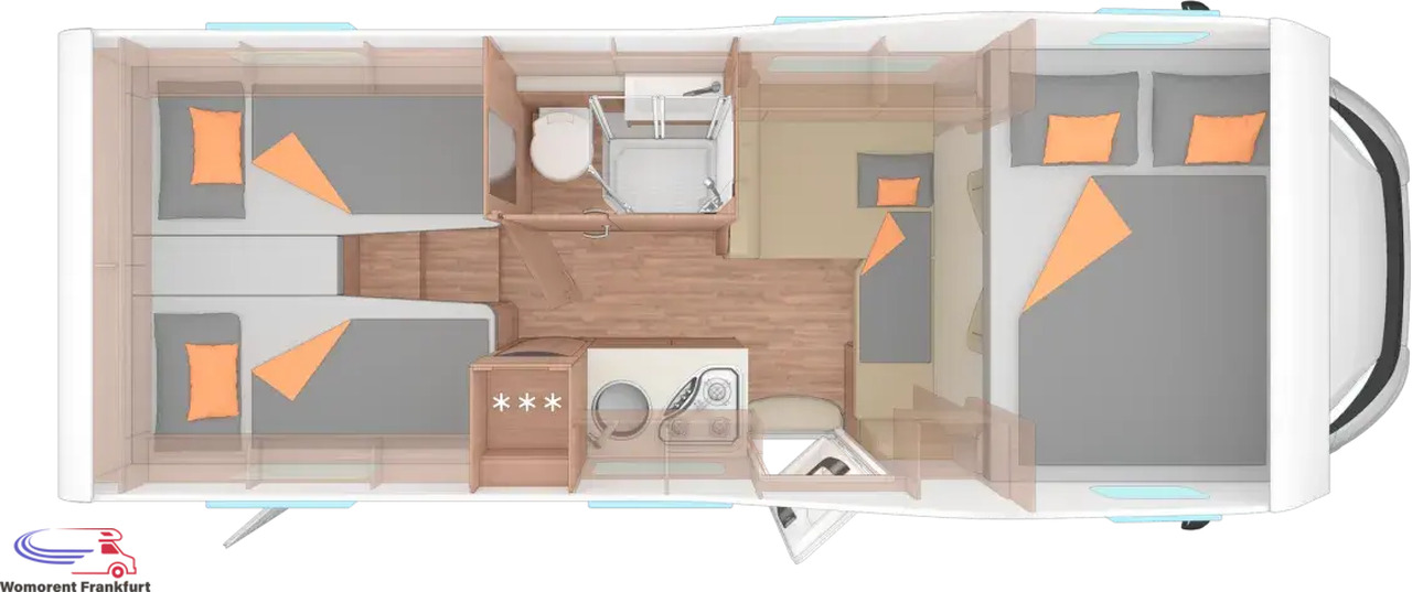 Wohnmobil Weinsberg CaraHome 650 MEG - 알코브 모터홈 : 사진 3 Wohnmobil Weinsberg CaraHome 650 MEG - 알코브 모터홈 : 사진 3