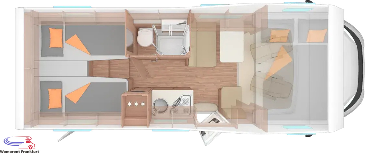 Wohnmobil Weinsberg CaraHome 650 MEG - 알코브 모터홈 : 사진 2 Wohnmobil Weinsberg CaraHome 650 MEG - 알코브 모터홈 : 사진 2