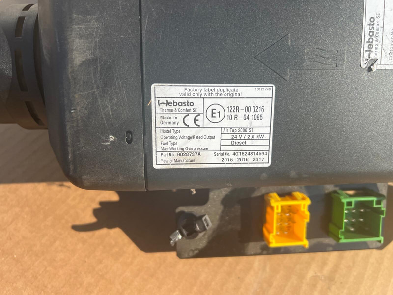 Webasto Air Top 2000ST - 난방/ 환기 : 사진 4 Webasto Air Top 2000ST - 난방/ 환기 : 사진 4