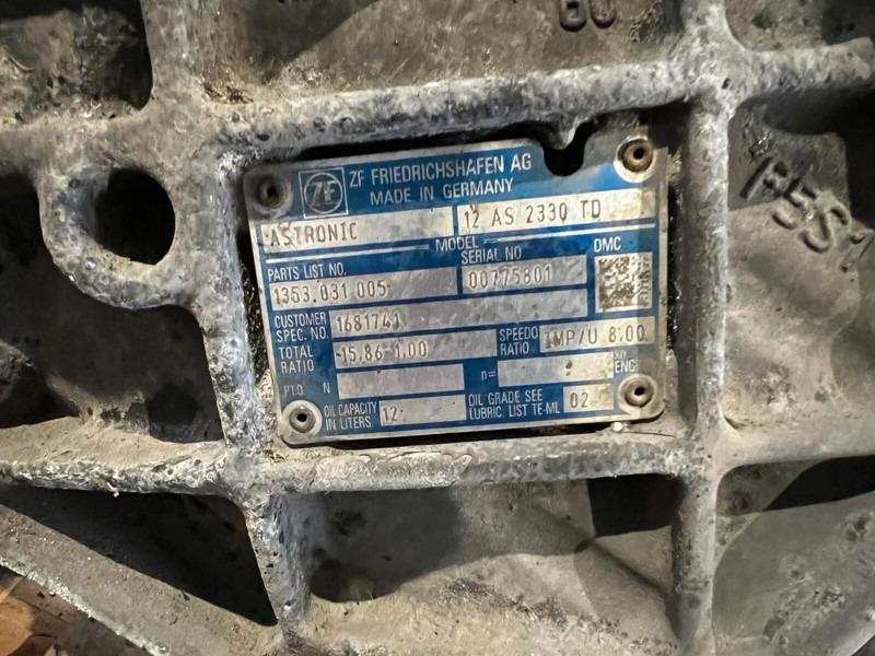 ZF 12AS2330TD - 기어박스 : 사진 5 ZF 12AS2330TD - 기어박스 : 사진 5