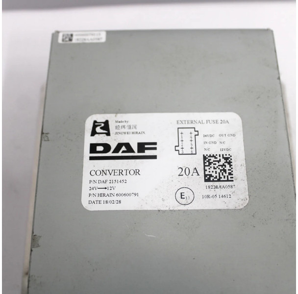 DAF XF106 Converter 2151452 - ECU 트럭 용 : 사진 2 DAF XF106 Converter 2151452 - ECU 트럭 용 : 사진 2