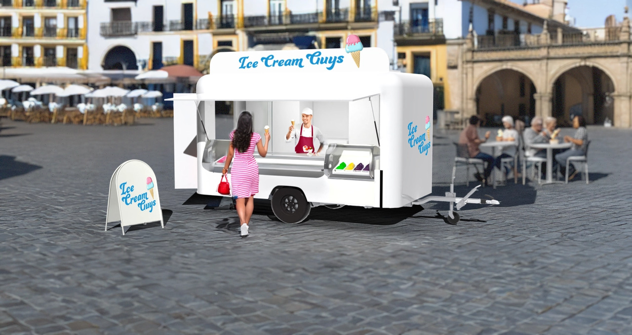 Deli Star Trailer Deli 4000 Ice Cream - EU Standard - 자판기 트레일러 : 사진 1 Deli Star Trailer Deli 4000 Ice Cream - EU Standard - 자판기 트레일러 : 사진 1