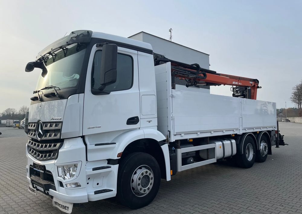 Mercedes-Benz Arocs 2545, HDS ATLAS 186.3 - PILOT - 드롭사이드/ 플랫베드 트럭, 크레인 트럭 : 사진 2 Mercedes-Benz Arocs 2545, HDS ATLAS 186.3 - PILOT - 드롭사이드/ 플랫베드 트럭, 크레인 트럭 : 사진 2