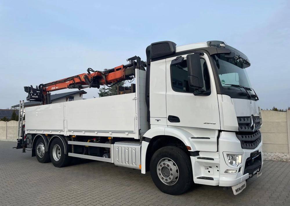 Mercedes-Benz Arocs 2545, HDS ATLAS 186.3 - PILOT - 드롭사이드/ 플랫베드 트럭 : 사진 4 Mercedes-Benz Arocs 2545, HDS ATLAS 186.3 - PILOT - 드롭사이드/ 플랫베드 트럭 : 사진 4
