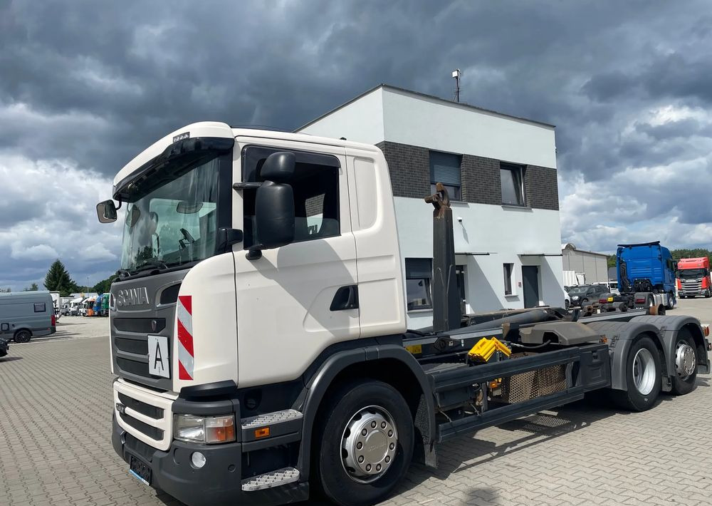 Scania R410 Hakowiec MEILLER RK20 65 - 후크 리프트 트럭 : 사진 3 Scania R410 Hakowiec MEILLER RK20 65 - 후크 리프트 트럭 : 사진 3