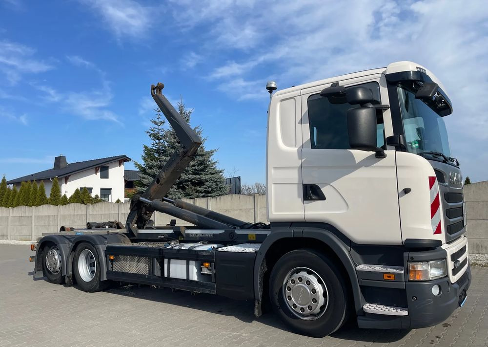 Scania R410 Hakowiec MEILLER RK20 65 - 후크 리프트 트럭 : 사진 4 Scania R410 Hakowiec MEILLER RK20 65 - 후크 리프트 트럭 : 사진 4