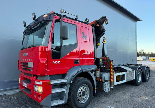 IvecoStralis 400 6x2 Palfinger - 후크 리프트 트럭, 크레인 트럭 : 사진 1 IvecoStralis 400 6x2 Palfinger - 후크 리프트 트럭, 크레인 트럭 : 사진 1