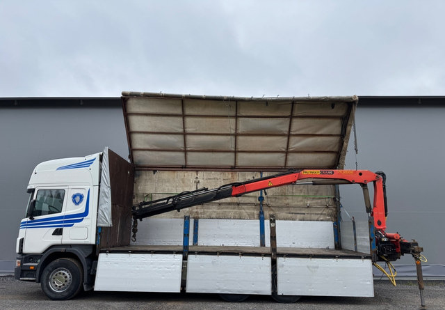 ScaniaScania 144G 6x2 - 박스 트럭, 크레인 트럭 : 사진 1 ScaniaScania 144G 6x2 - 박스 트럭, 크레인 트럭 : 사진 1