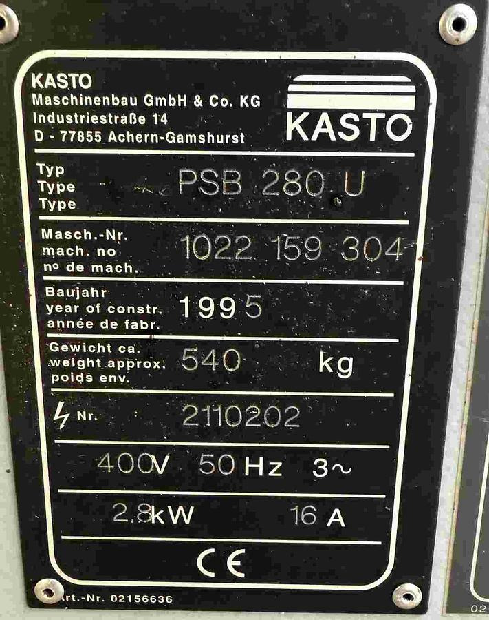 Bügelsäge KASTO - 금속 가공 기계 : 사진 3 Bügelsäge KASTO - 금속 가공 기계 : 사진 3