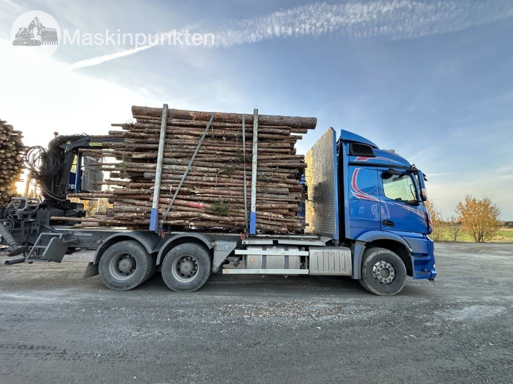Mercedes-Benz Arocs 2858 timmerbil med kran  - 목재 트럭 : 사진 4 Mercedes-Benz Arocs 2858 timmerbil med kran  - 목재 트럭 : 사진 4