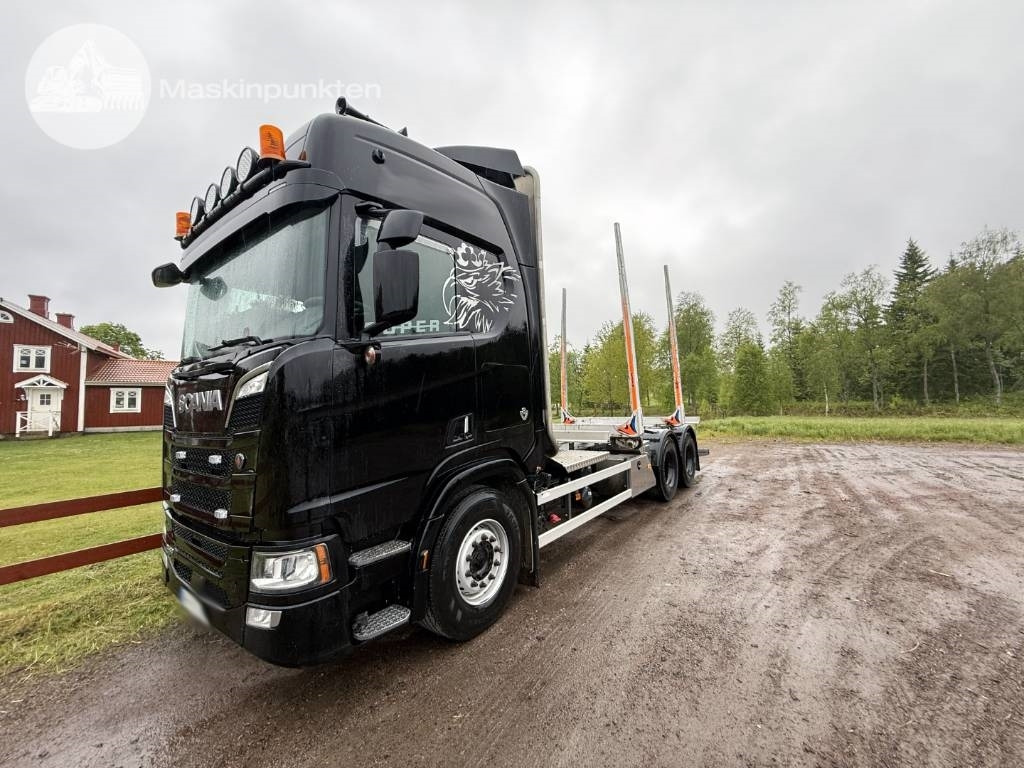 Scania R 580 - 목재 트럭 : 사진 1 Scania R 580 - 목재 트럭 : 사진 1