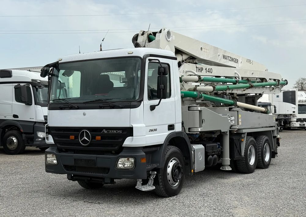 Mercedes-Benz ACTROS 2636 6X4 36 M WAITZINGER - 콘크리트 펌프 트럭 : 사진 1 Mercedes-Benz ACTROS 2636 6X4 36 M WAITZINGER - 콘크리트 펌프 트럭 : 사진 1