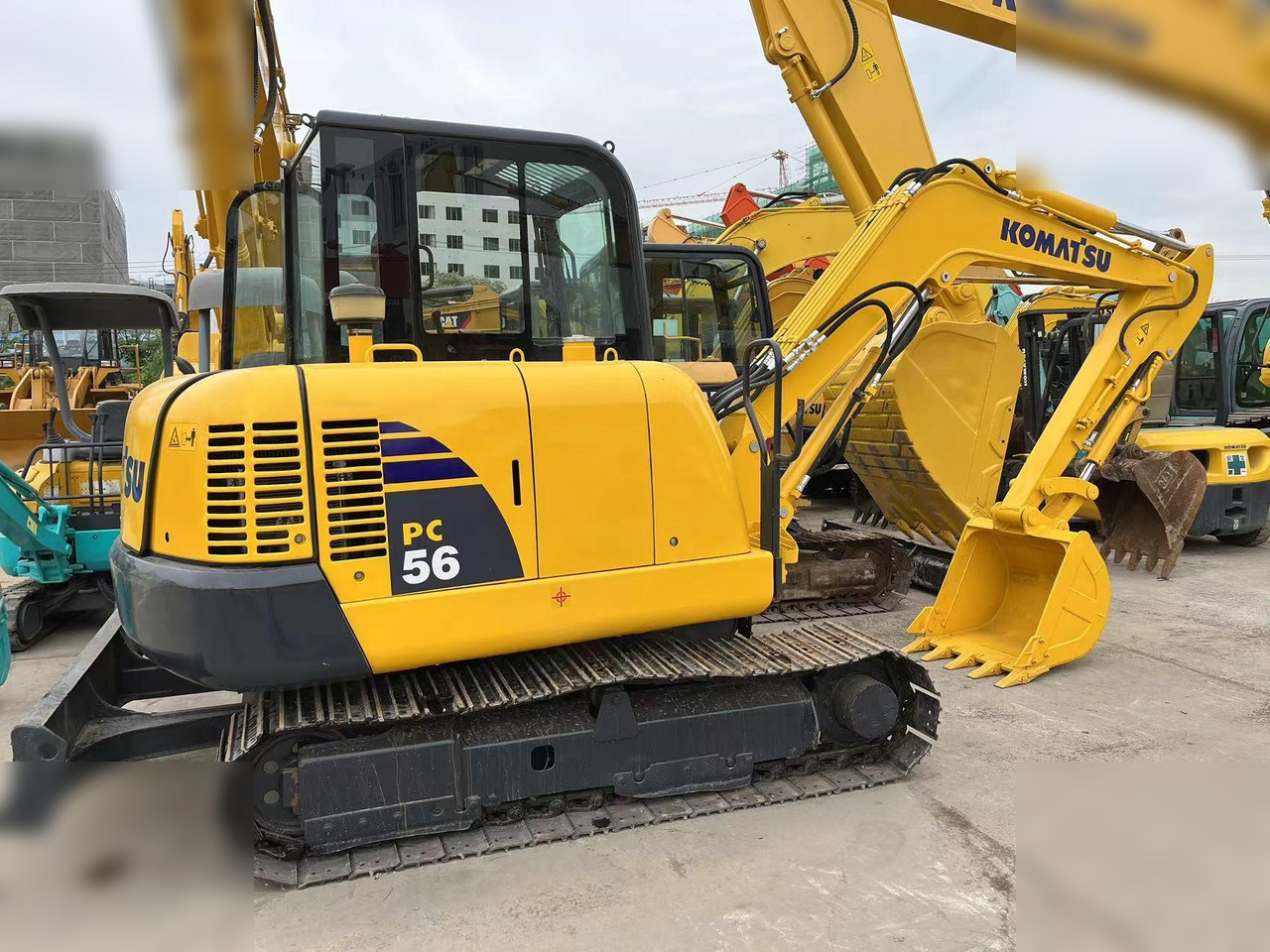 KOMATSU PC56-7 - 미니 굴삭기 : 사진 3 KOMATSU PC56-7 - 미니 굴삭기 : 사진 3
