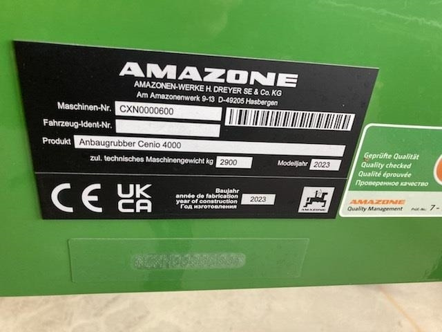 Amazone Cenio 4000 Super. - 디스크 해로 : 사진 5 Amazone Cenio 4000 Super. - 디스크 해로 : 사진 5