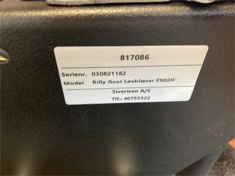 Billy Goat F902H - 정원 장비 : 사진 5 Billy Goat F902H - 정원 장비 : 사진 5