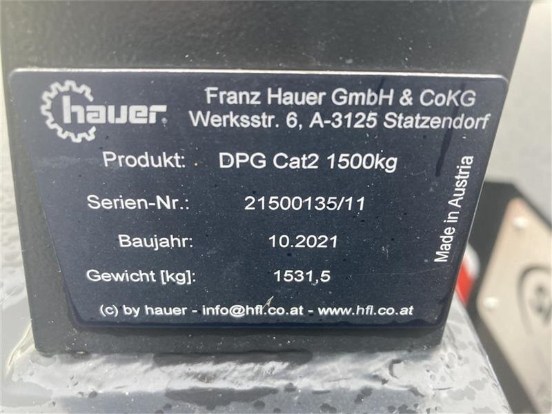 Hauer 1500 kg - 카운터 웨이트 : 사진 4 Hauer 1500 kg - 카운터 웨이트 : 사진 4