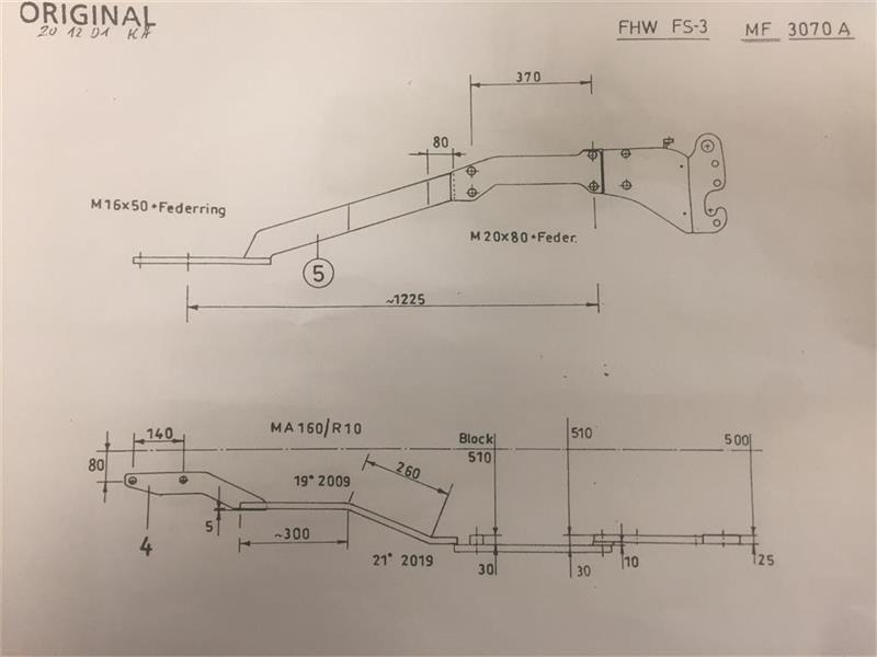Hauer FS-3 Sidevanger MF 3070 2WD - 예비 부속 농업용 기계 용 : 사진 3 Hauer FS-3 Sidevanger MF 3070 2WD - 예비 부속 농업용 기계 용 : 사진 3