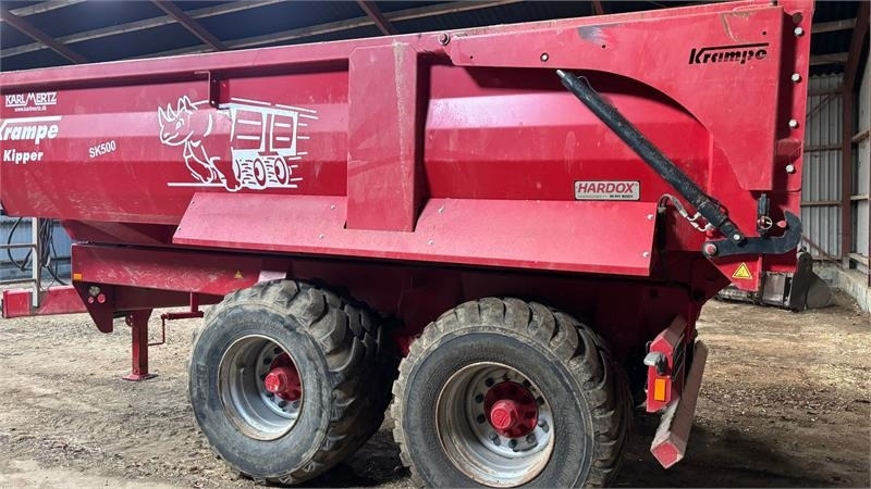 Krampe SK 550 Entreprenørvogn med Hardox kasse SK 500 - 농장 티핑 트레일러/ 덤프 : 사진 3 Krampe SK 550 Entreprenørvogn med Hardox kasse SK 500 - 농장 티핑 트레일러/ 덤프 : 사진 3