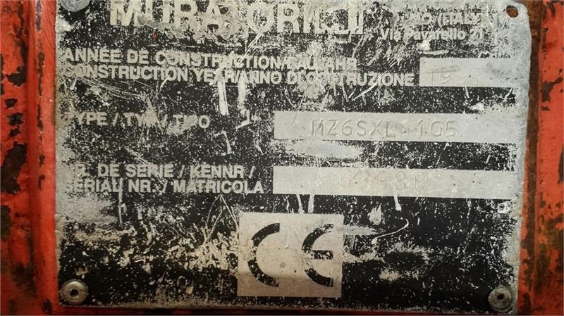 Muratori MZ6SXL 105 - 쟁기 : 사진 5 Muratori MZ6SXL 105 - 쟁기 : 사진 5