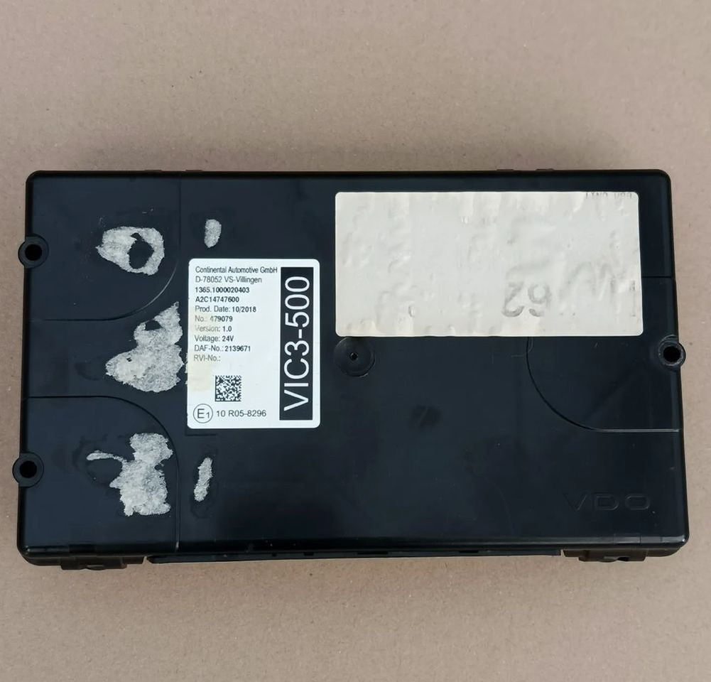 DAF XF 106 EURO 6 MX13 KOMPUTER STEROWNIK MODUŁ VIC3-500 2137691 - ECU 트럭 용 : 사진 1 DAF XF 106 EURO 6 MX13 KOMPUTER STEROWNIK MODUŁ VIC3-500 2137691 - ECU 트럭 용 : 사진 1