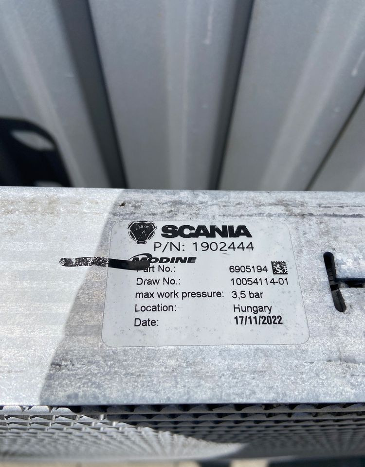 Intercooler Scania G euro 6 chłodnica powietrza 1902444 - 인터쿨러 트럭 용 : 사진 3 Intercooler Scania G euro 6 chłodnica powietrza 1902444 - 인터쿨러 트럭 용 : 사진 3