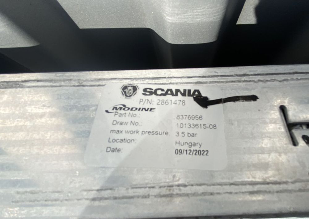 Intercooler Scania S NGS chłodnica powietrza 2022 rok 2861478 - 인터쿨러 트럭 용 : 사진 4 Intercooler Scania S NGS chłodnica powietrza 2022 rok 2861478 - 인터쿨러 트럭 용 : 사진 4