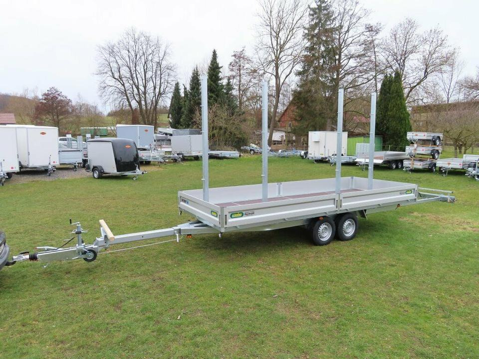 Langmaterialanhänger Unsinn LM 3554-14-2040 Deichsel ausziehbar - 드롭사이드/ 플랫베드 트레일러 : 사진 2 Langmaterialanhänger Unsinn LM 3554-14-2040 Deichsel ausziehbar - 드롭사이드/ 플랫베드 트레일러 : 사진 2