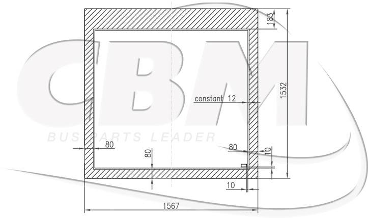 CBM OEM SIDE BAY WINDOW - WABCO (9617230120) - 창문 및 부품 버스 용 : 사진 1 CBM OEM SIDE BAY WINDOW - WABCO (9617230120) - 창문 및 부품 버스 용 : 사진 1
