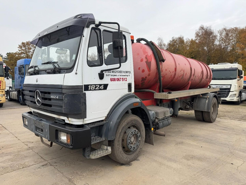 Mercedes-Benz SK 1824 (10.000 L / GRAND PONT / LAMES / V6 MOTEUR / PARFAIT ETAT) - 진공 흡입 트럭 : 사진 1 Mercedes-Benz SK 1824 (10.000 L / GRAND PONT / LAMES / V6 MOTEUR / PARFAIT ETAT) - 진공 흡입 트럭 : 사진 1