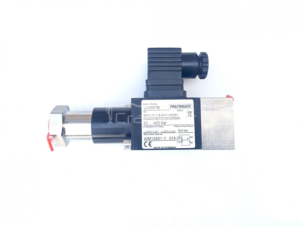 Czujnik ciśnienia Palfinger UV097B / Epsilon YE63024 - 센서 로더 크레인 용 : 사진 2 Czujnik ciśnienia Palfinger UV097B / Epsilon YE63024 - 센서 로더 크레인 용 : 사진 2