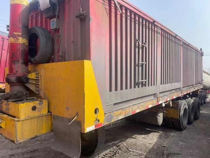 덤프 세미 트레일러 Used Heavy Construction Equipment Carriage Trailer Second Hand Carriage Trailer Used Machine Hot Sale : 사진 6