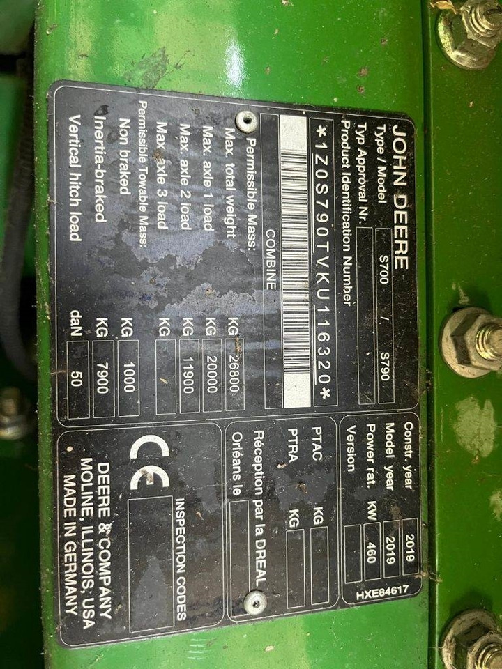 John Deere S790 i - 목초수확기 : 사진 4 John Deere S790 i - 목초수확기 : 사진 4