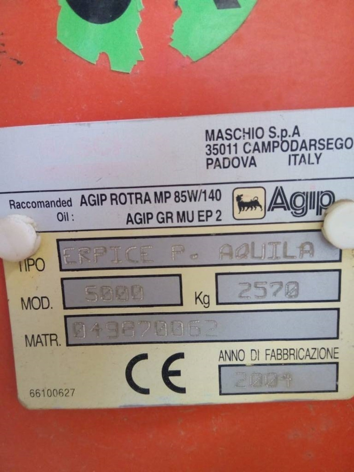 Maschio Aquila 5000 - 디스크 해로 : 사진 2 Maschio Aquila 5000 - 디스크 해로 : 사진 2