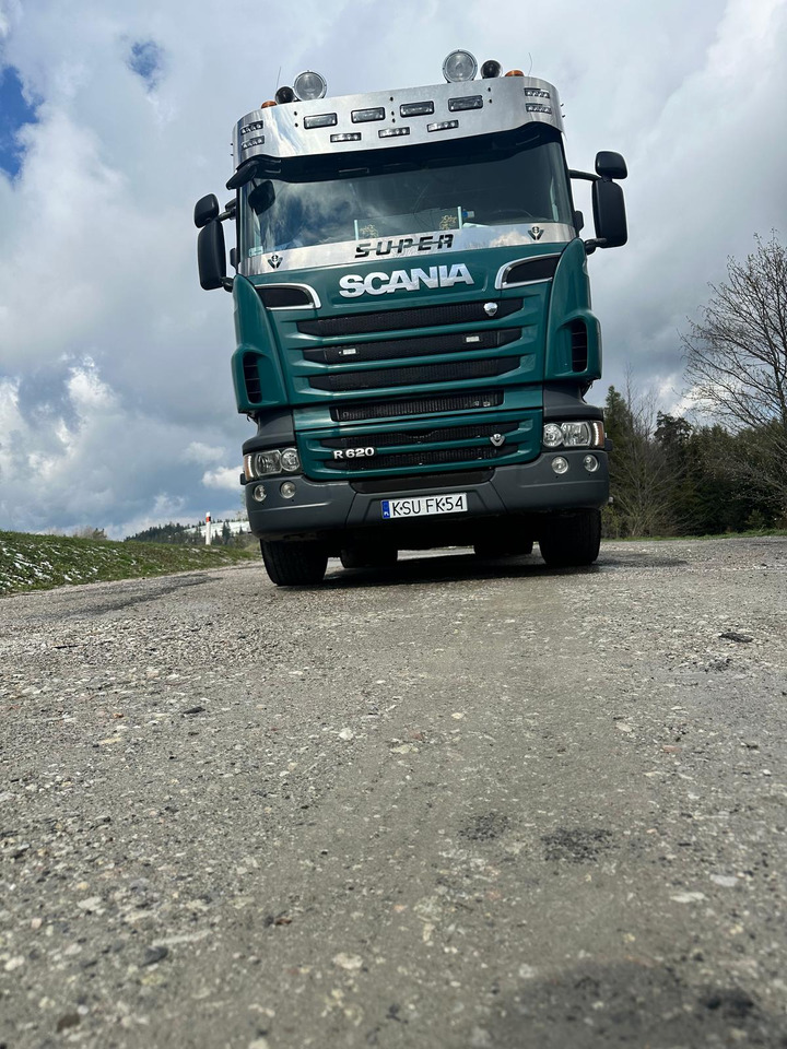 SCANIA R620 - 목재 트럭, 크레인 트럭 : 사진 1 SCANIA R620 - 목재 트럭, 크레인 트럭 : 사진 1