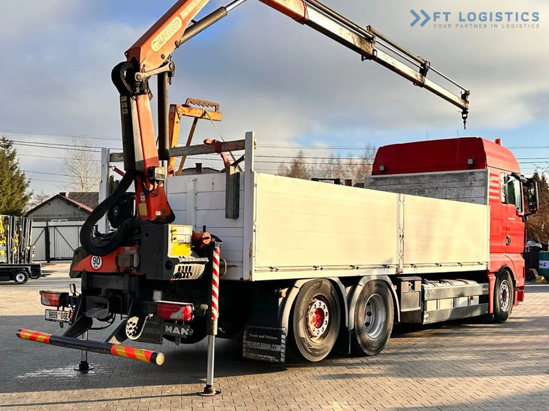 크레인 트럭 MAN TGX 26.480 Ciężarówka burtowa MAN TGX 26.480 6X2 / PALFINGER PK9002-EH B Crane / 80% Michelin : 사진 13