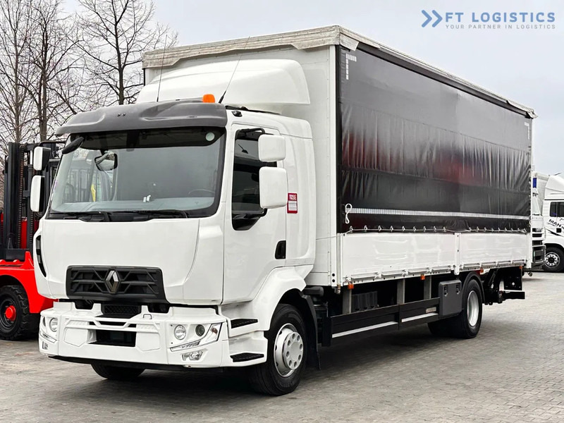 Renault Midlum 250 Renault D 250 / AUTOMATIC / 4X2 / 18 PALLETS / TAIL LIFT / SIDE BOARDS / curtainsider truck - 커튼사이더 트럭 : 사진 2 Renault Midlum 250 Renault D 250 / AUTOMATIC / 4X2 / 18 PALLETS / TAIL LIFT / SIDE BOARDS / curtainsider truck - 커튼사이더 트럭 : 사진 2
