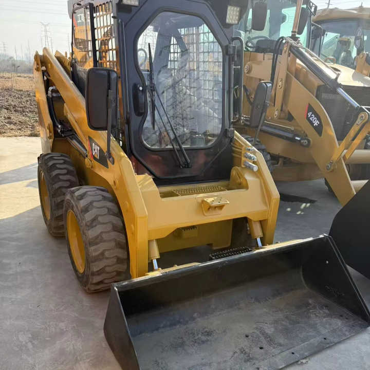 스키드 스티어 로더 Second Hand Cheap Caterpillar CAT246D with Perfect Function  Mini Skid Steers Used Cat246c 246D Backhoe Loader on Sale : 사진 1