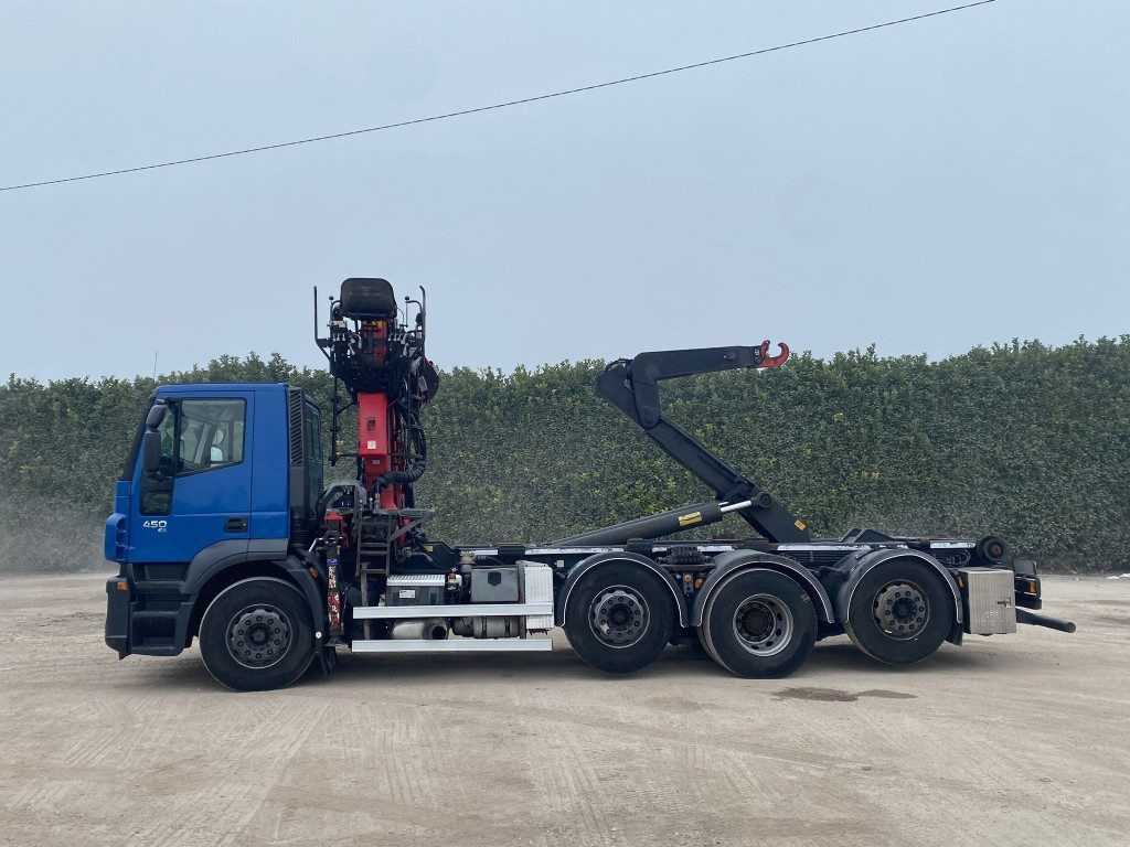 IVECO STRALIS 260.450 SCARRABILE CON GRU - 후크 리프트 트럭 : 사진 3 IVECO STRALIS 260.450 SCARRABILE CON GRU - 후크 리프트 트럭 : 사진 3