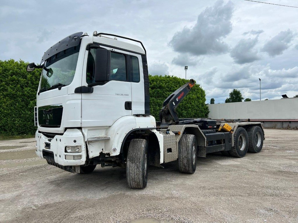 MAN TGS 35.480 USATO SCARRABILE - 후크 리프트 트럭 : 사진 1 MAN TGS 35.480 USATO SCARRABILE - 후크 리프트 트럭 : 사진 1