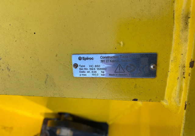 Atlas Copco HC 850 - 진동판, 부착물 : 사진 4 Atlas Copco HC 850 - 진동판, 부착물 : 사진 4