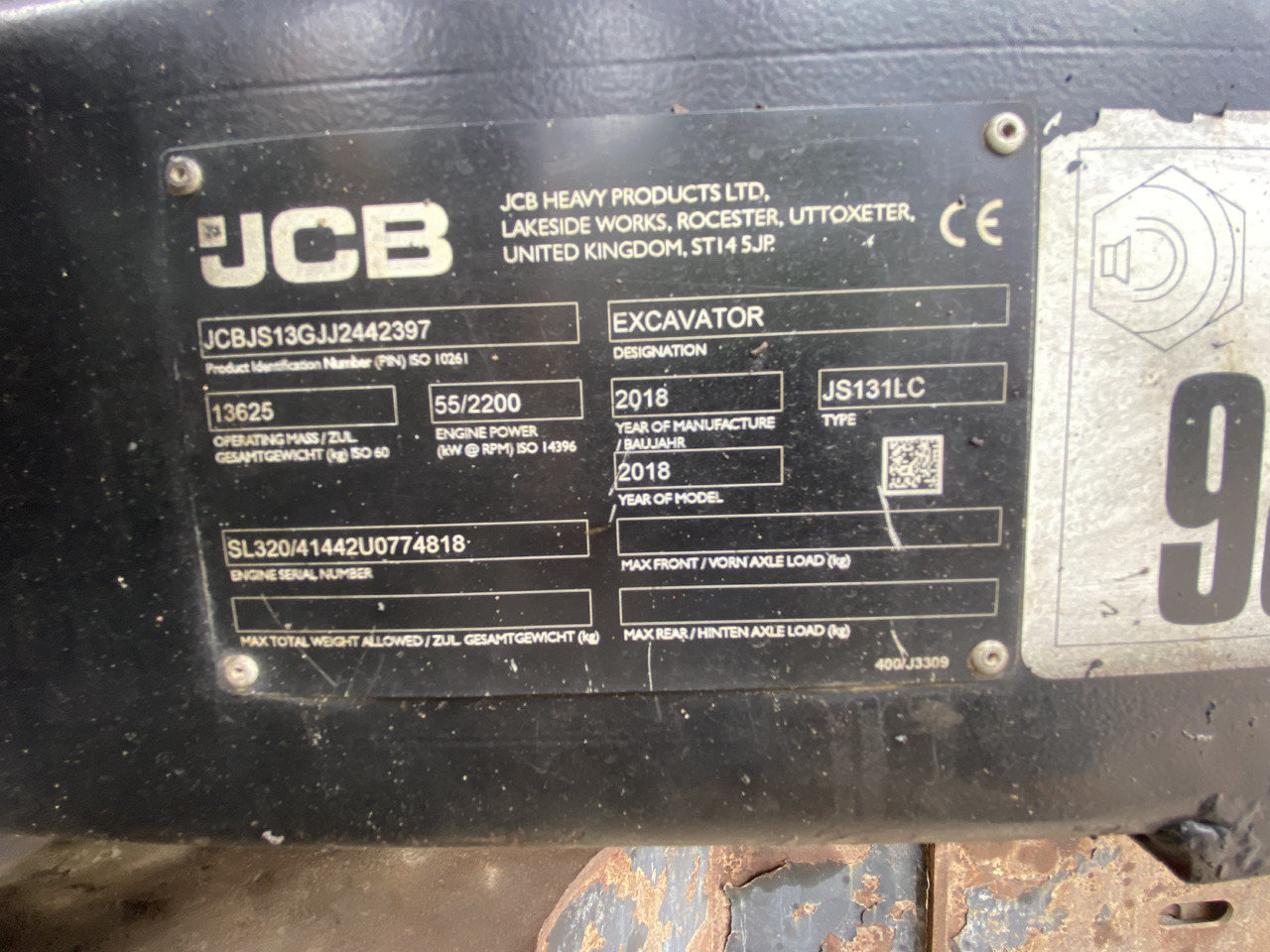 JCB JS131 - 크롤러 굴삭기 : 사진 2 JCB JS131 - 크롤러 굴삭기 : 사진 2