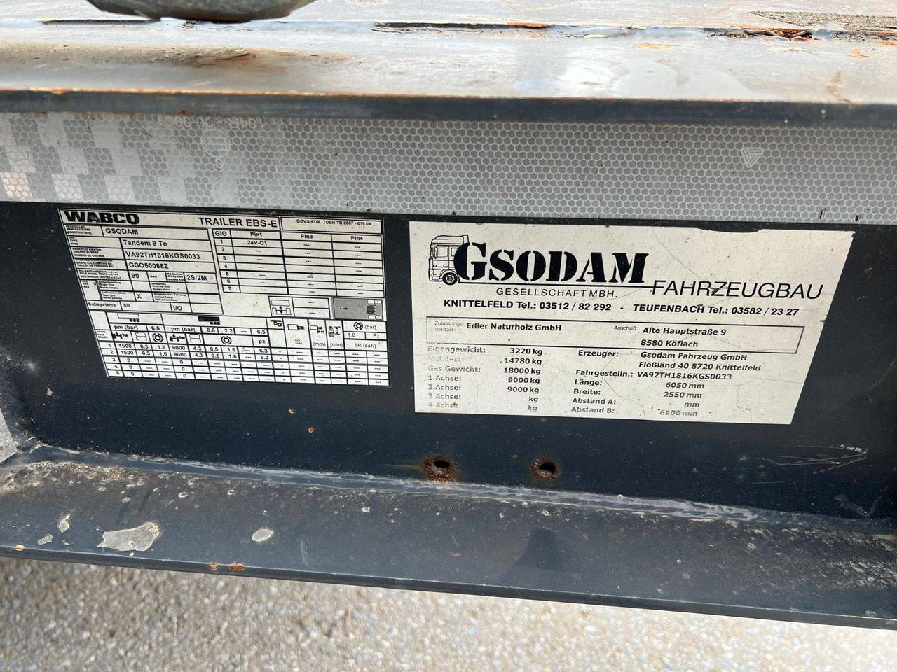 Schwarzmüller Gsodam 18t Zentralachsanhänger - 목재 트레일러 : 사진 5 Schwarzmüller Gsodam 18t Zentralachsanhänger - 목재 트레일러 : 사진 5