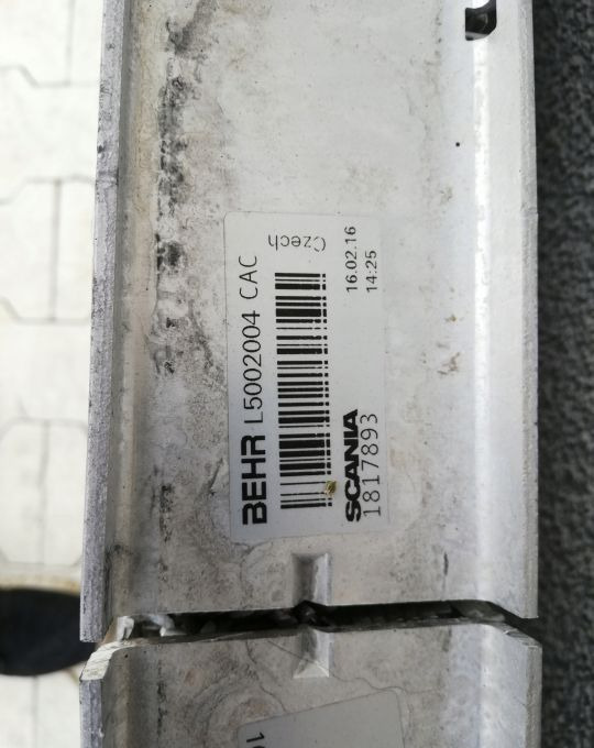 CHŁODNICA POWIETRZA INTERCOOLER SCANIA CP 1817893 - 인터쿨러 : 사진 3 CHŁODNICA POWIETRZA INTERCOOLER SCANIA CP 1817893 - 인터쿨러 : 사진 3