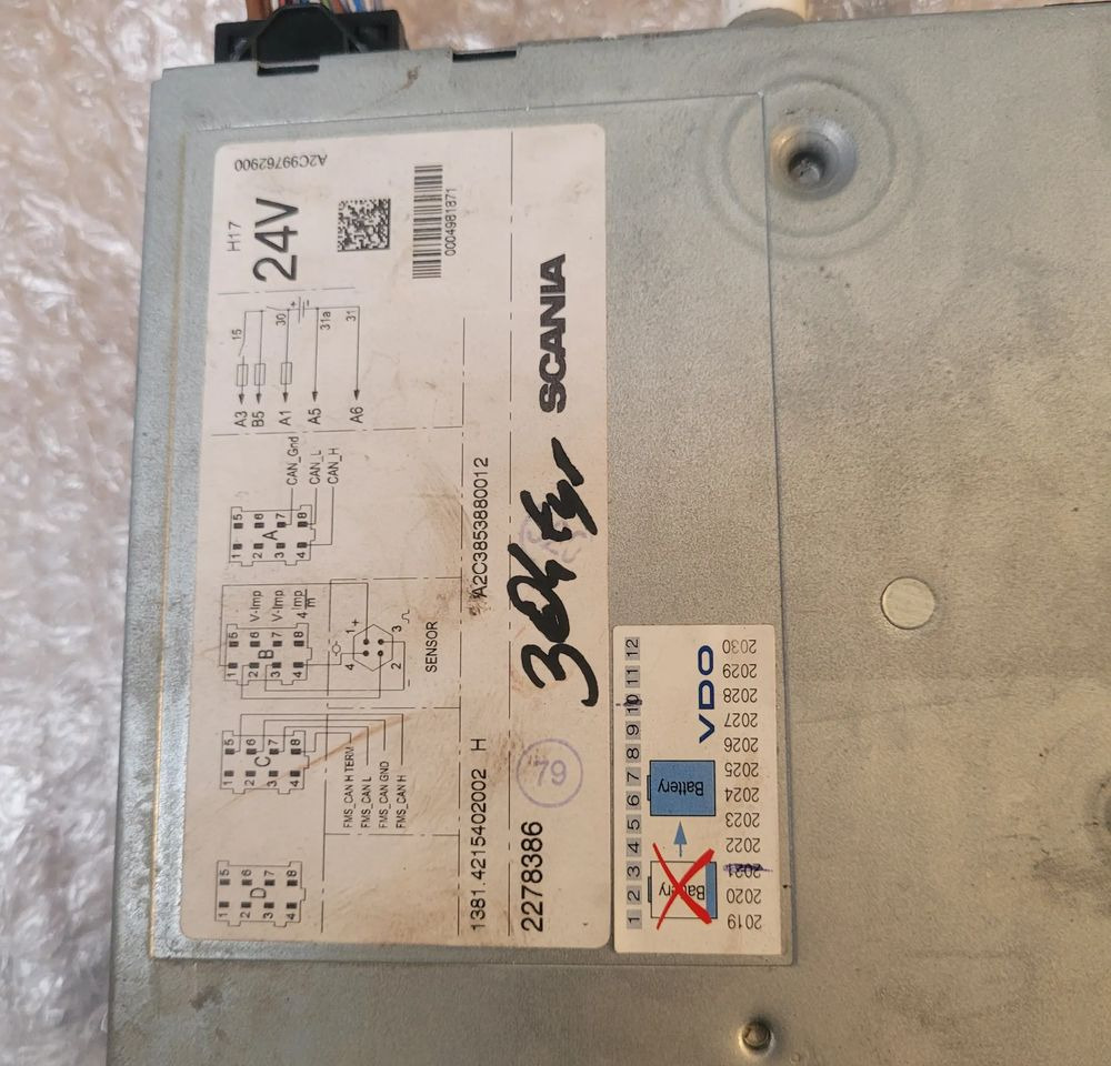 TACHOGRAF SCANIA 2278386 R 2.2a CHWALIM116 - 태코그래프 트럭 용 : 사진 3 TACHOGRAF SCANIA 2278386 R 2.2a CHWALIM116 - 태코그래프 트럭 용 : 사진 3