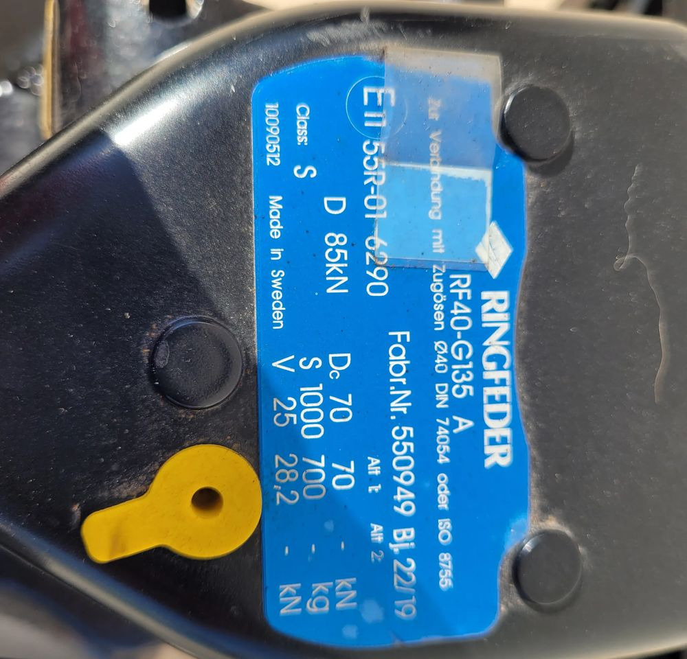 ZACZEP NOWY ORYGINAŁ RINGFEDER C-40 TYP RF40-G135A - 퀵 커플러 트럭 용 : 사진 3 ZACZEP NOWY ORYGINAŁ RINGFEDER C-40 TYP RF40-G135A - 퀵 커플러 트럭 용 : 사진 3