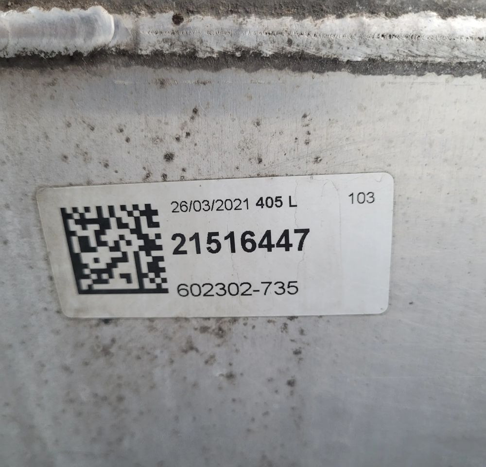 ZBIORNIK PALIWA VOLVO FH4 21516447 405L ORYGINAŁ CHWALIM116 - 연료 탱크 트럭 용 : 사진 4 ZBIORNIK PALIWA VOLVO FH4 21516447 405L ORYGINAŁ CHWALIM116 - 연료 탱크 트럭 용 : 사진 4