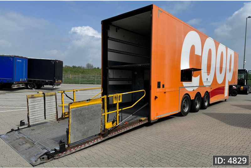 BURGERS Double-Deck / Steering axle / Tail lift / 7 pieces - 밀폐형 박스 세미 트레일러 : 사진 5 BURGERS Double-Deck / Steering axle / Tail lift / 7 pieces - 밀폐형 박스 세미 트레일러 : 사진 5